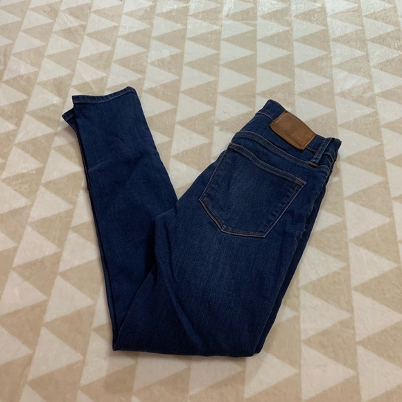 J crew high rise toothpick jeans dark point lake - Picture 2 of 7